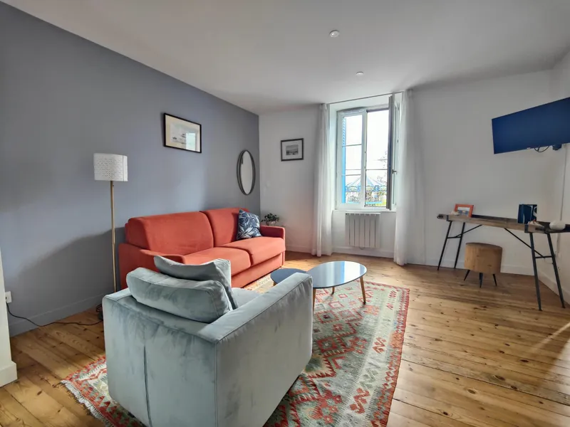 Living room of Port Désiré, the first-floor flat